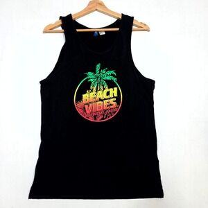 H&M Divided Tank Top Mens XS Black Beach Vibes Montego Bay Jamaica Sleeveless